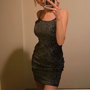 Super cute sparkly 90s clubbing dress